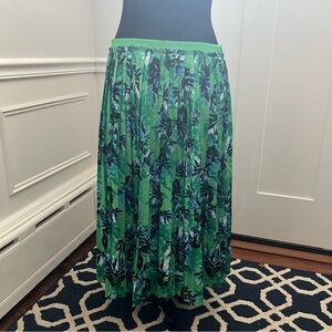 Floral Green Skirt